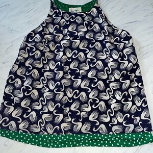 Porridge x Anthropologie Swan Layered Tank - Size Small silky print polka dot